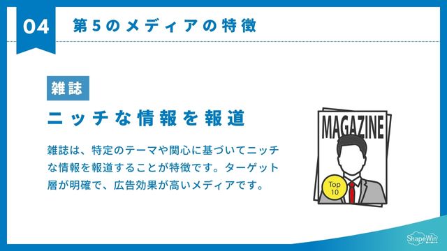 雑誌の特徴＿インフォグラッフィック